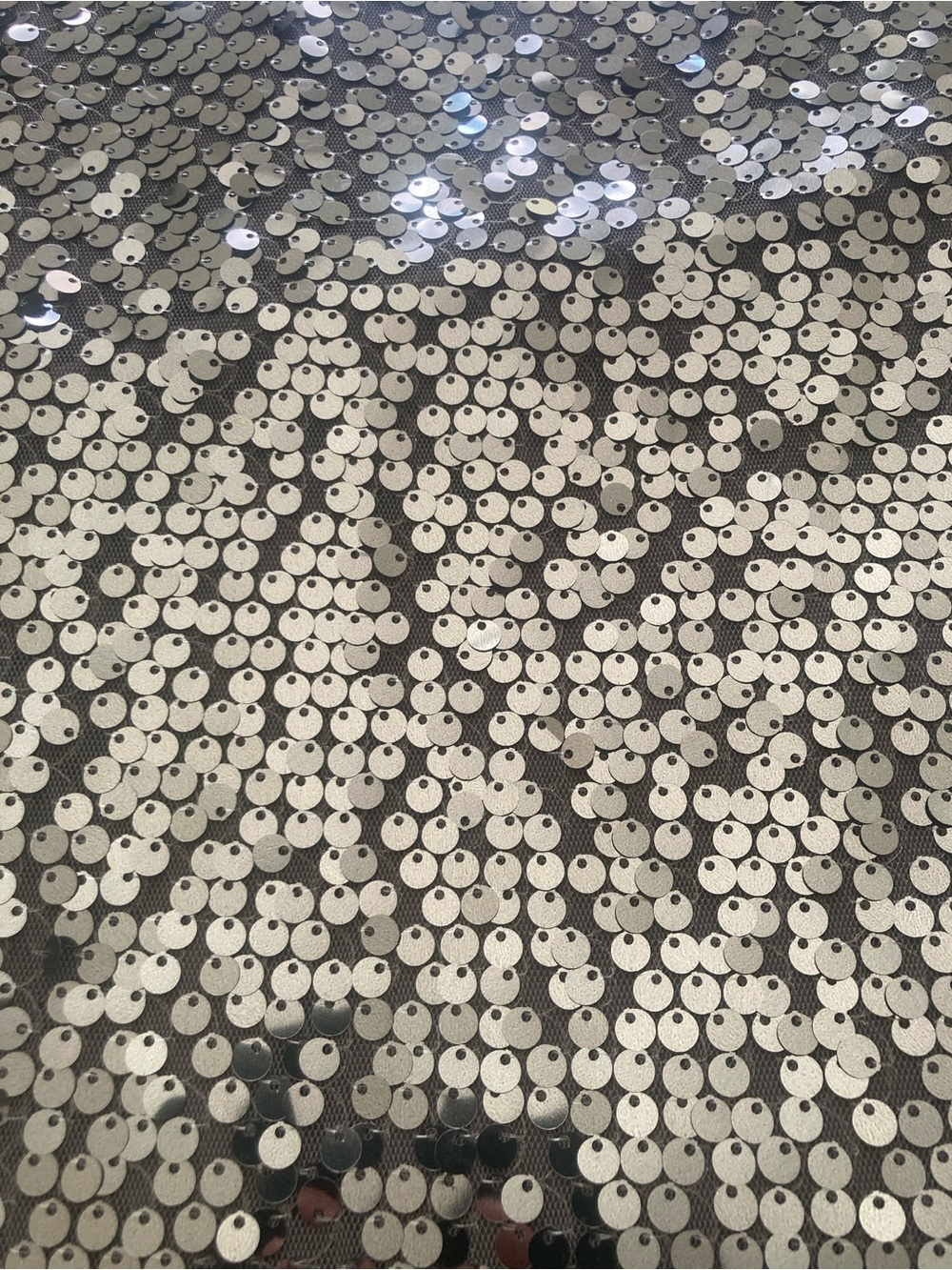 EXPRESS Silver / Grey Sequin Party Dress